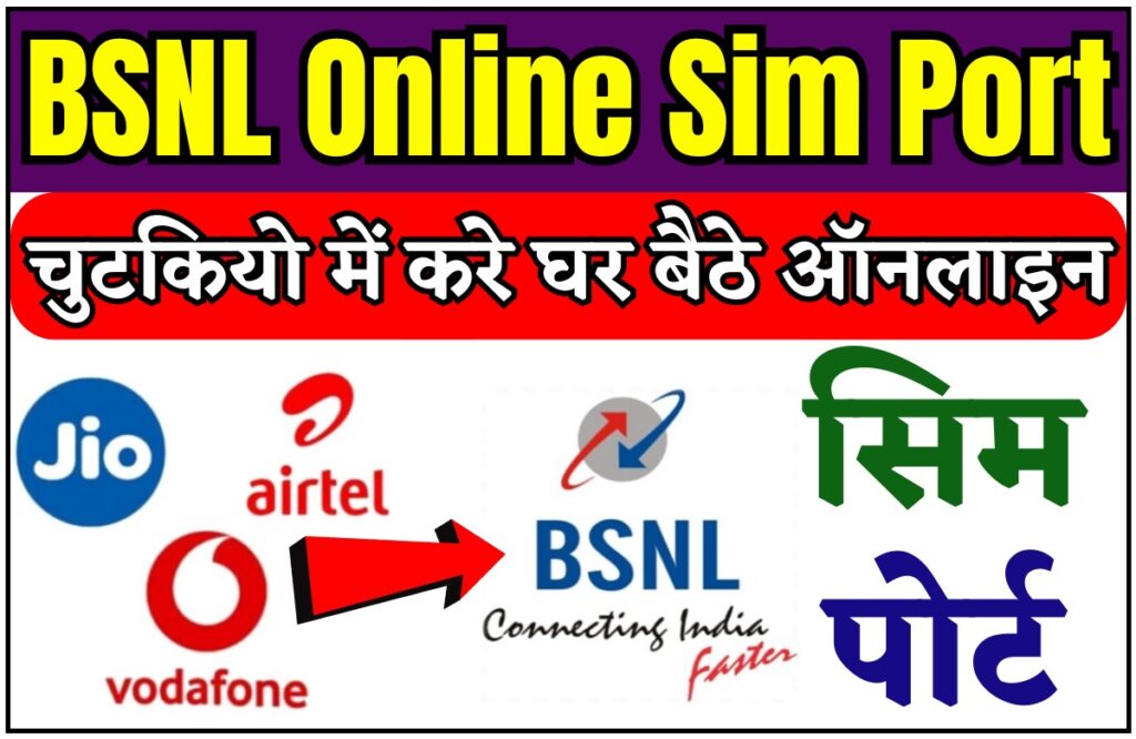 BSNL Online Sim Port